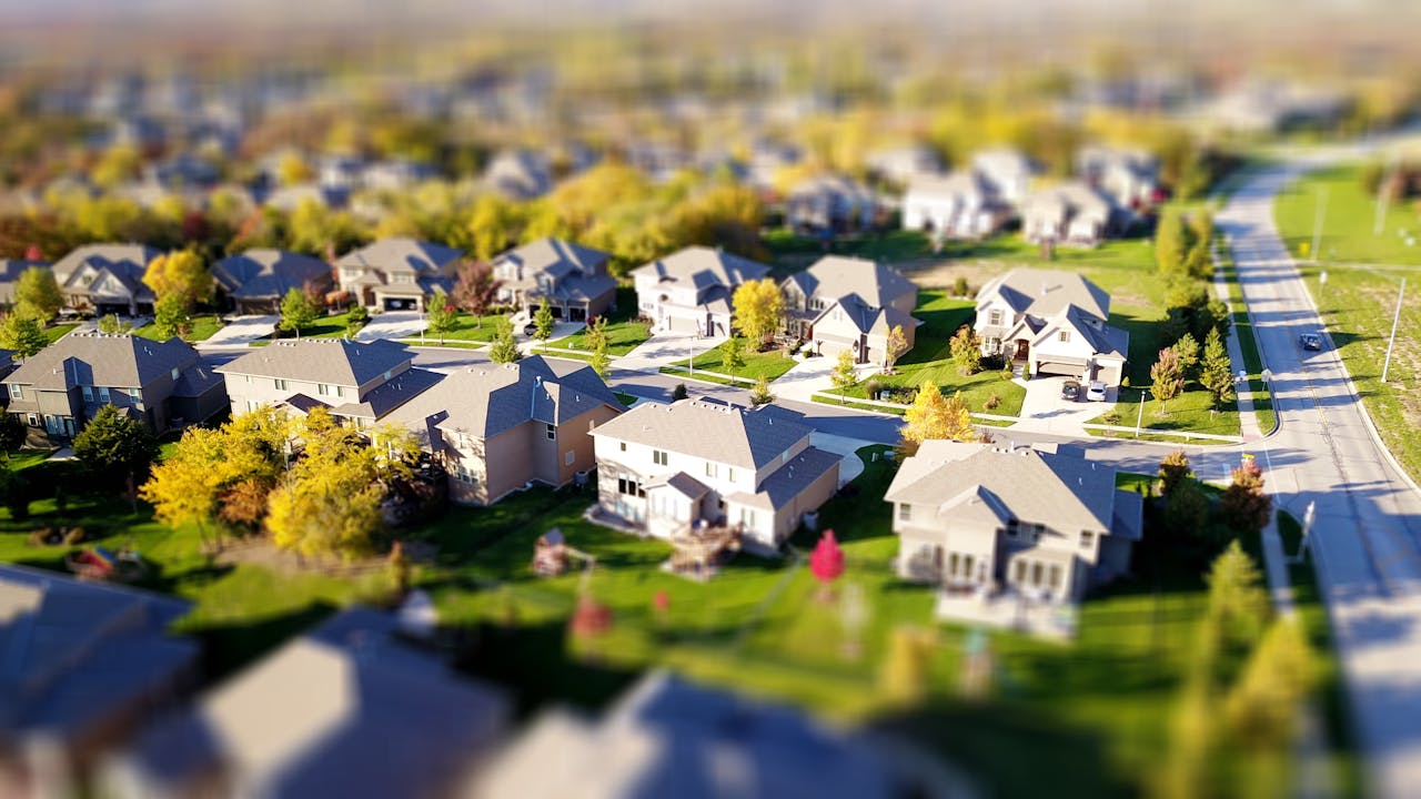 Luxury property aerial