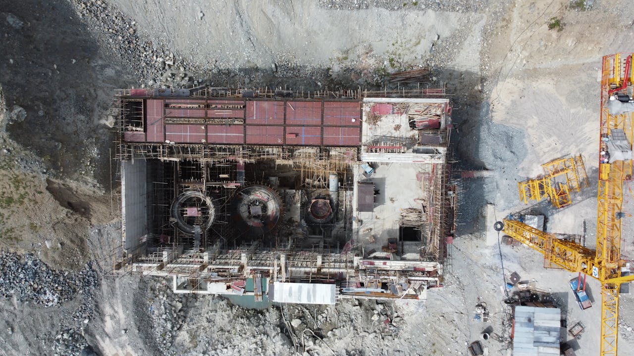 Aerial construction site monitoring