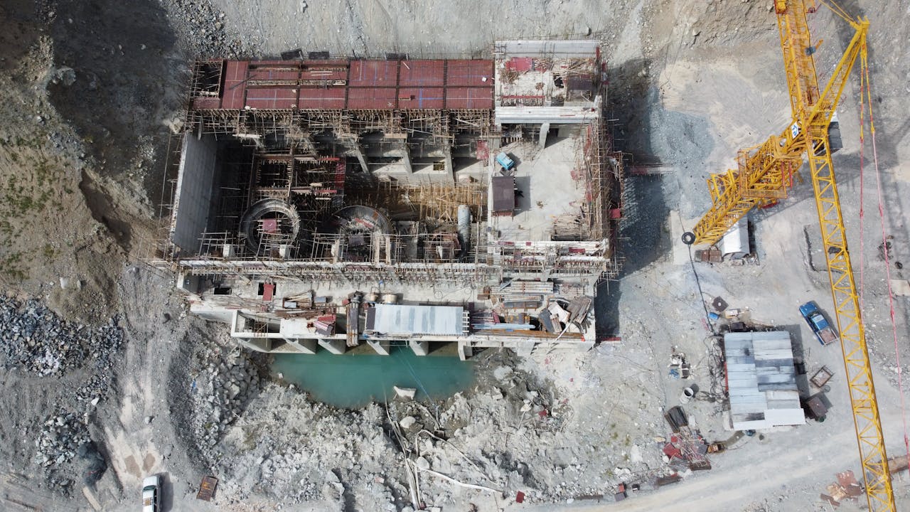 Construction site orthomosaic